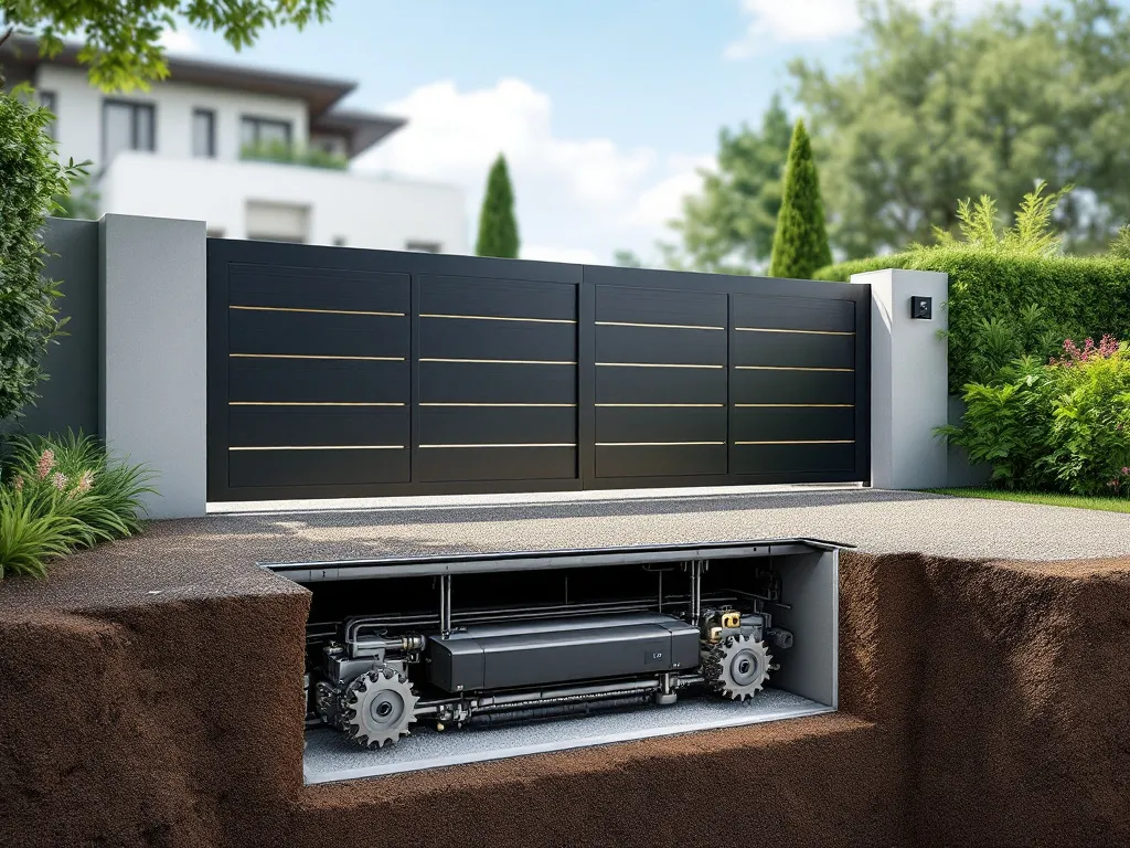 motorisation portail enterré