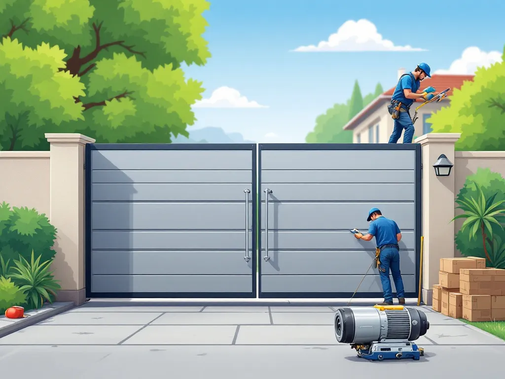 installation portail motorisé